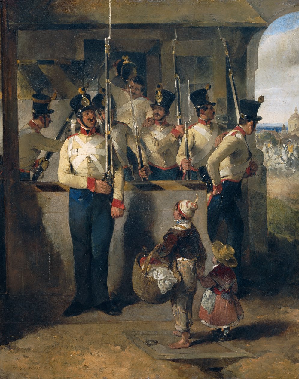 The Sentry, Calling Out the Rifle ("Rifle Out!") by Carl Schindler