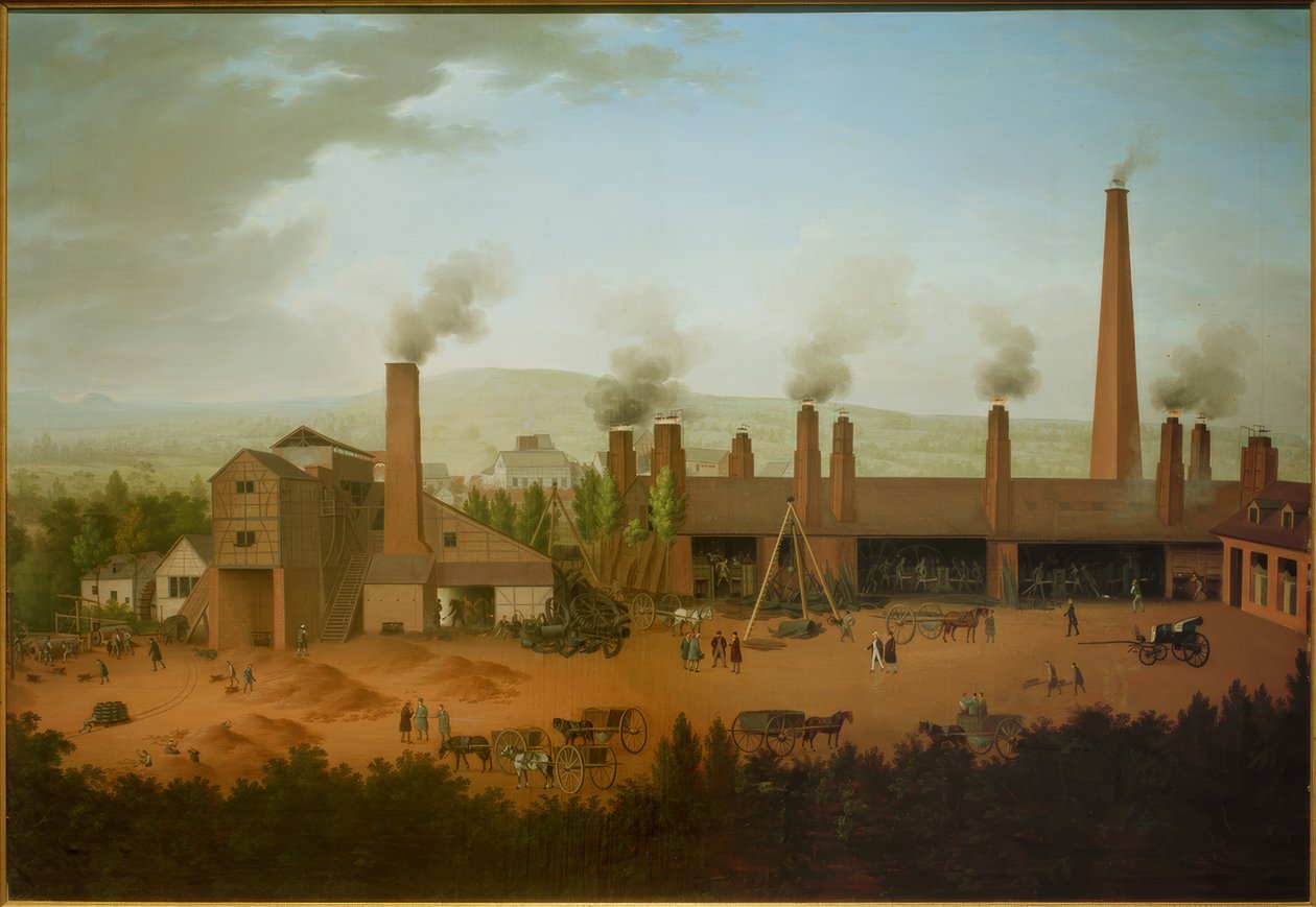 The Lendersdorf Rolling Mill by Carl Schütz