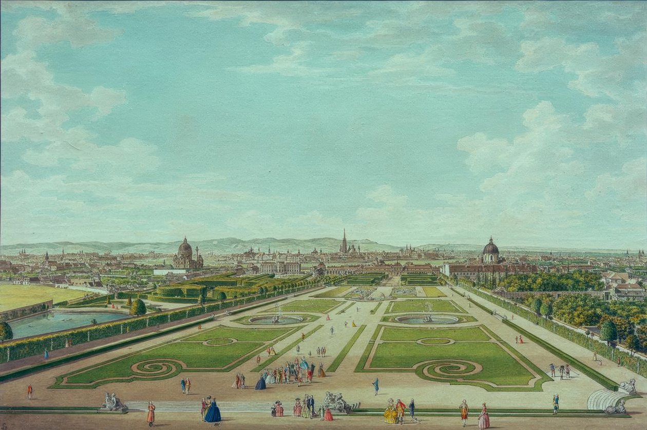 Vienna, Seen from the Upper Belvedere by Carl Schütz