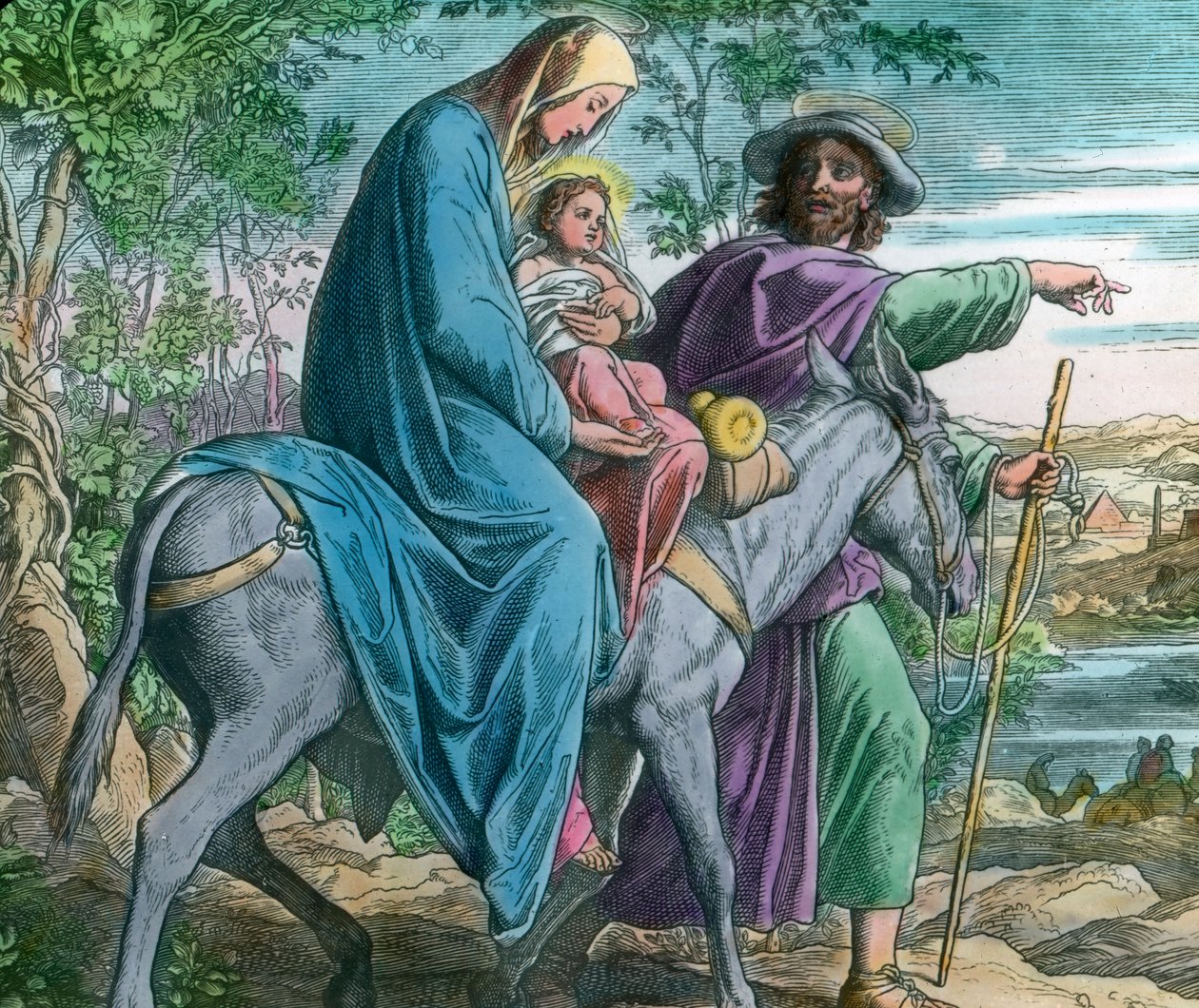 Flight into Egypt, circa 1900. Carl Simon Archive by Carl Simon