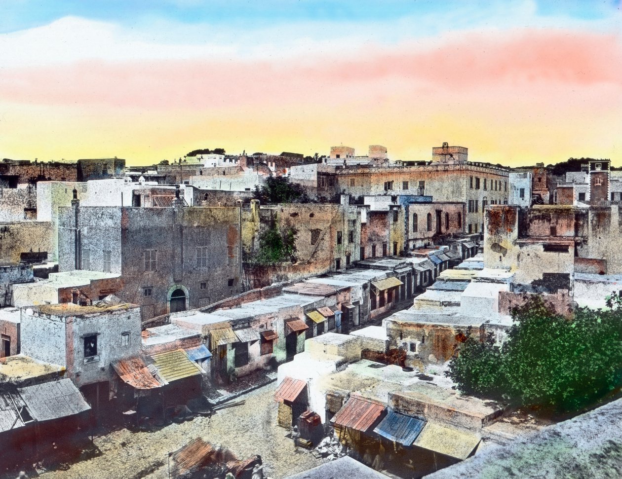 Old Town, Tangier, Northern Morocco, circa 1910. Carl Simon Archive by Carl Simon