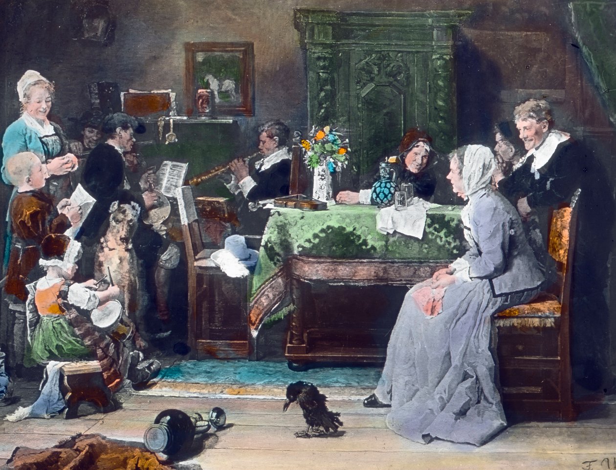 The Family Concert, image date: circa 1890, Carl Simon Archive by Carl Simon