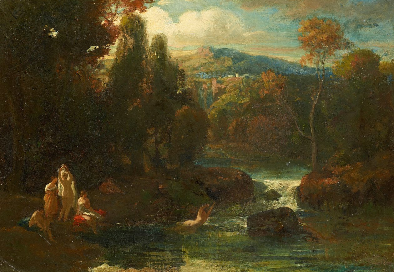 Bathing Women by Carl Spitzweg