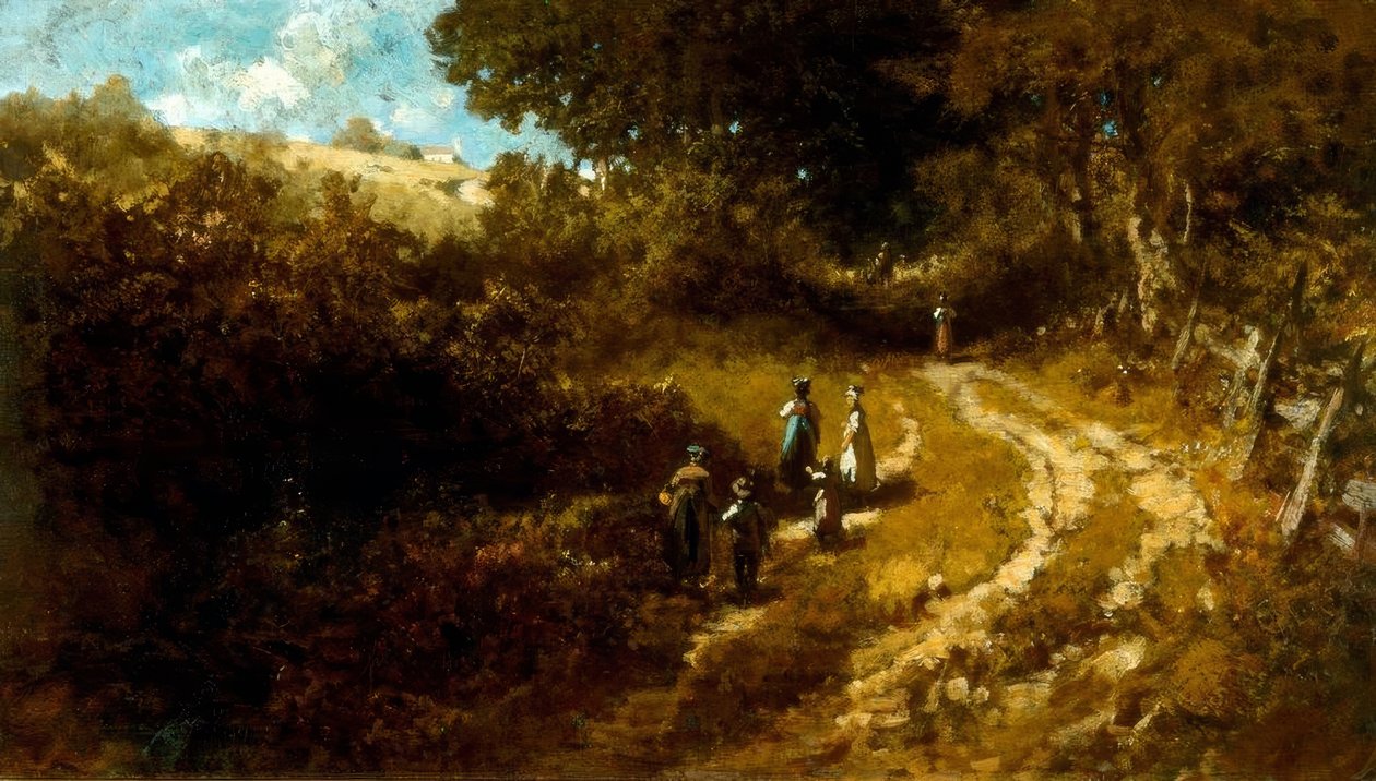 Churchgoing in Dachau by Carl Spitzweg