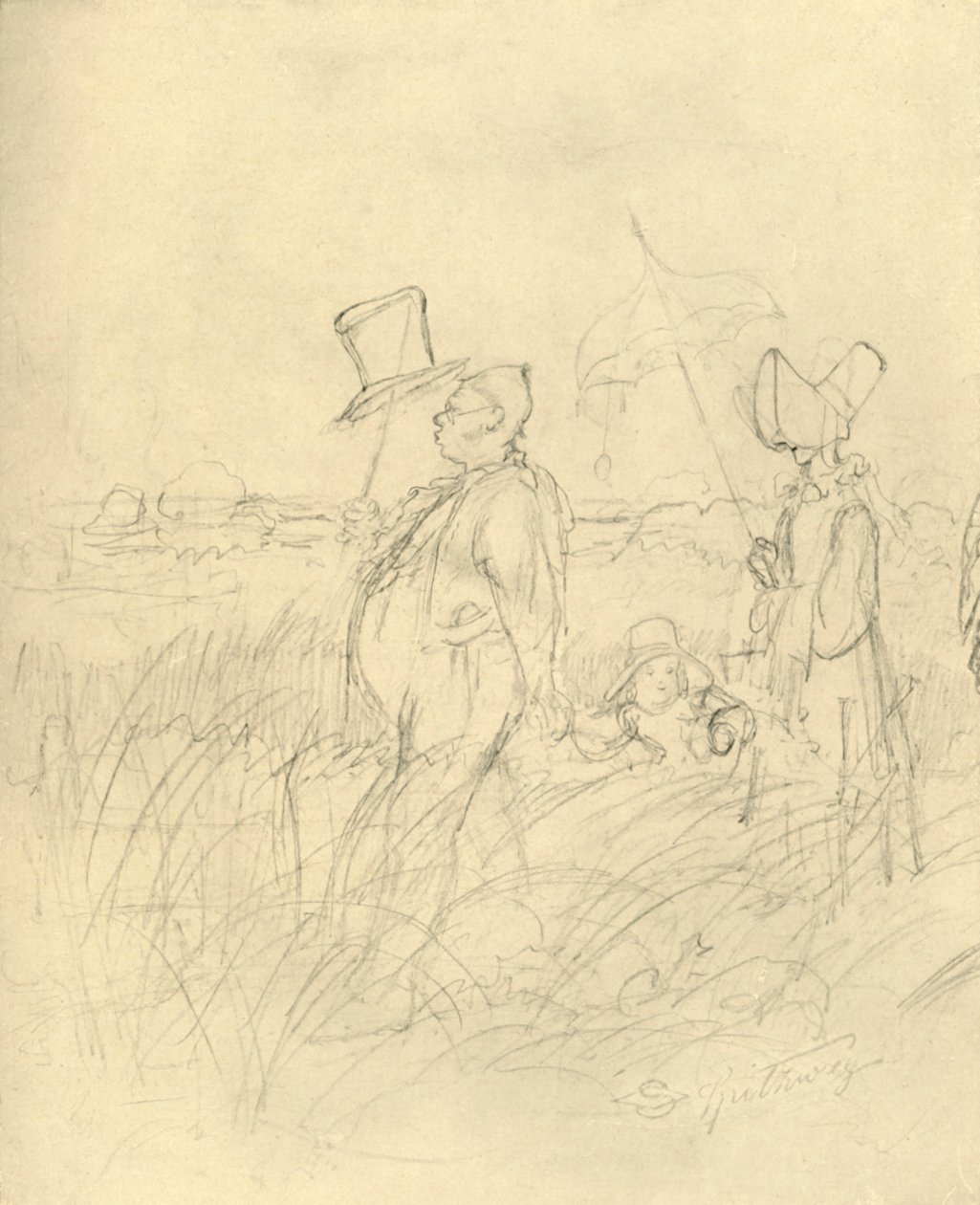 Sunday Walk, Mid-Late 19th Century, c1924 by Carl Spitzweg