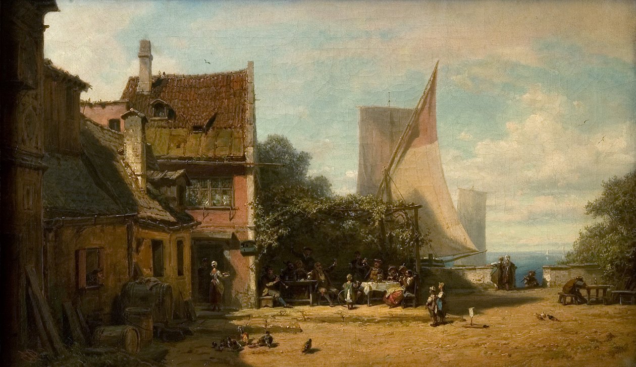 Inn by the Lake by Carl Spitzweg