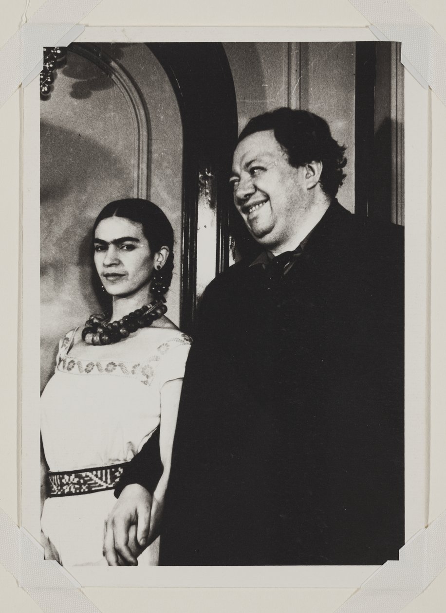 Frida Kahlo and Diego Rivera by Carl Van Vechten
