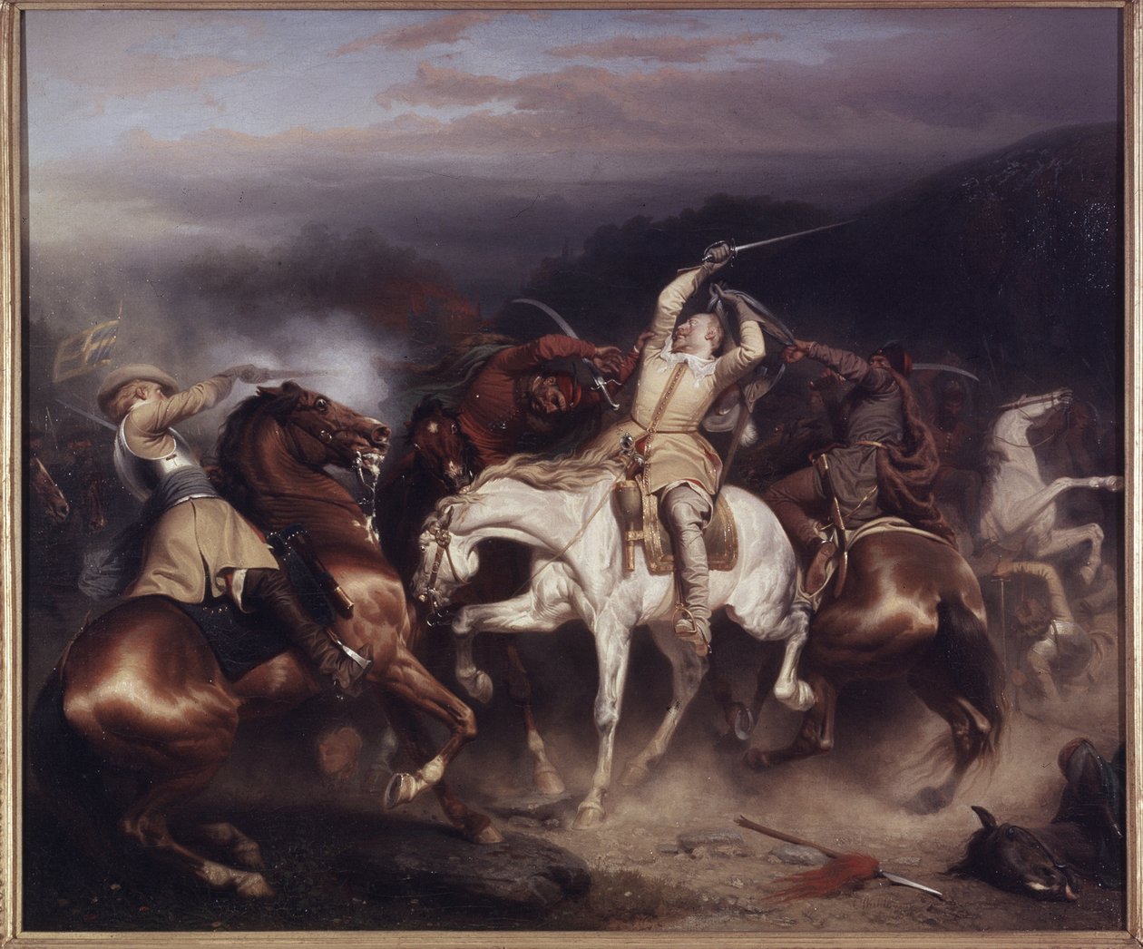 King Gustav II Adolf of Sweden (1594-1632) at Stuhm by Carl Wahlbom