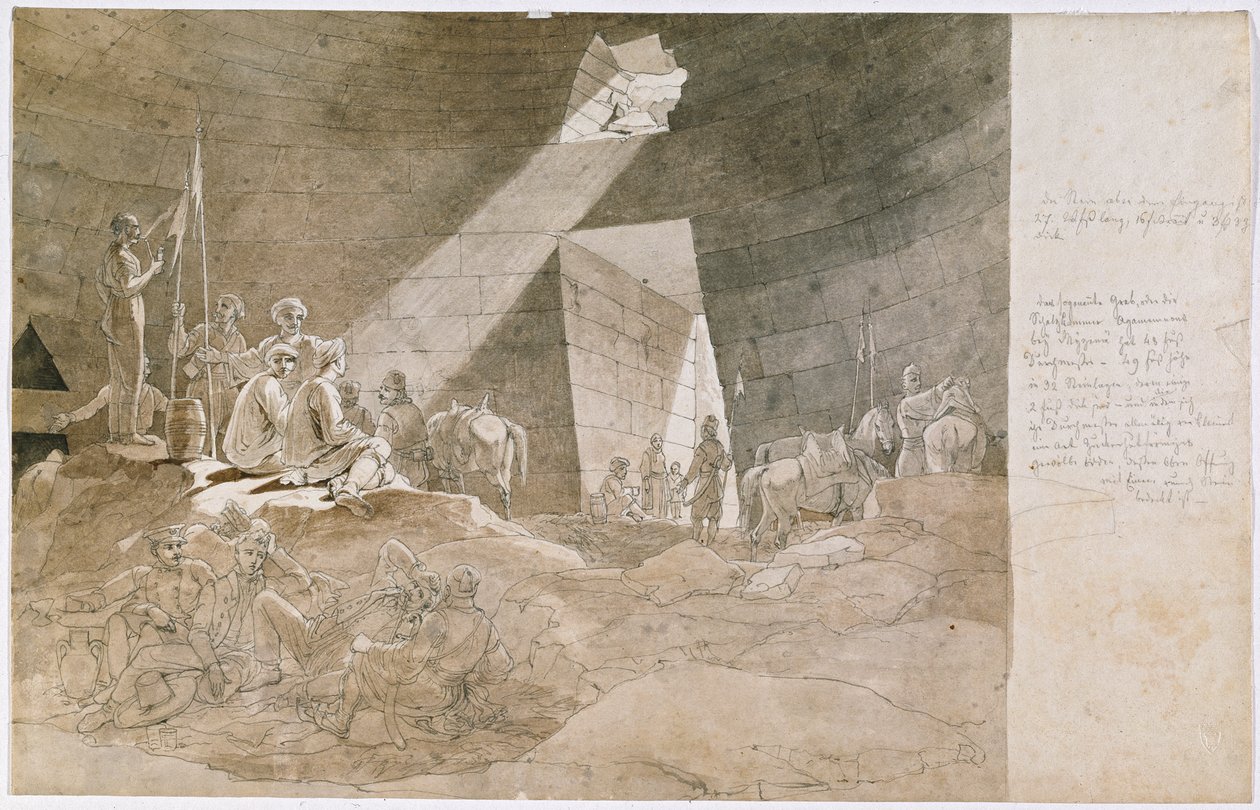 Freedom Fighters in the So-called Treasury of Agamemnon at Mycenae by Carl Wilhelm Freiherr von Heideck