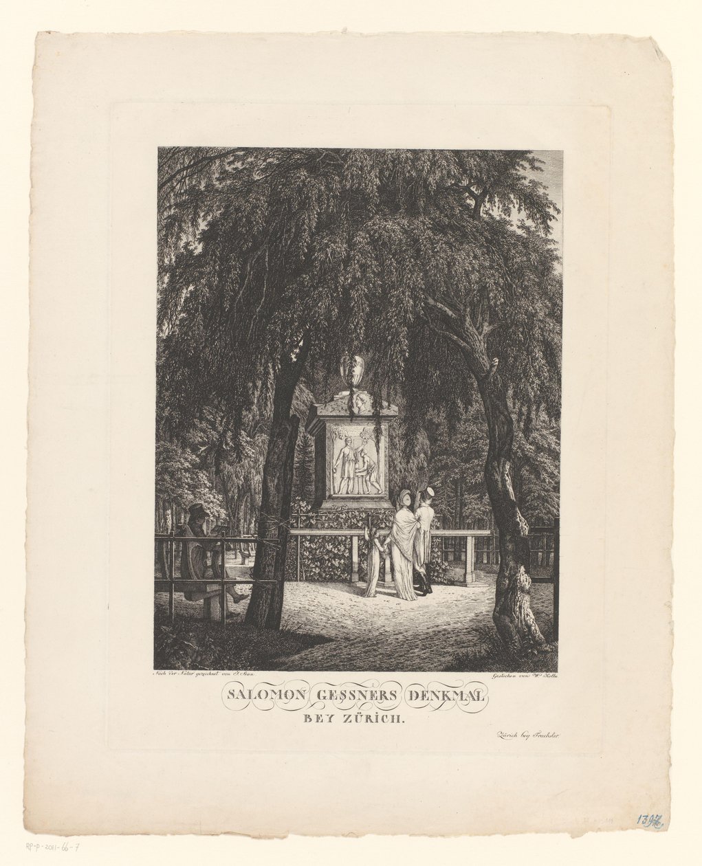 Monument for Salomon Gessner near Zurich by Carl Wilhelm Kolbe (I)