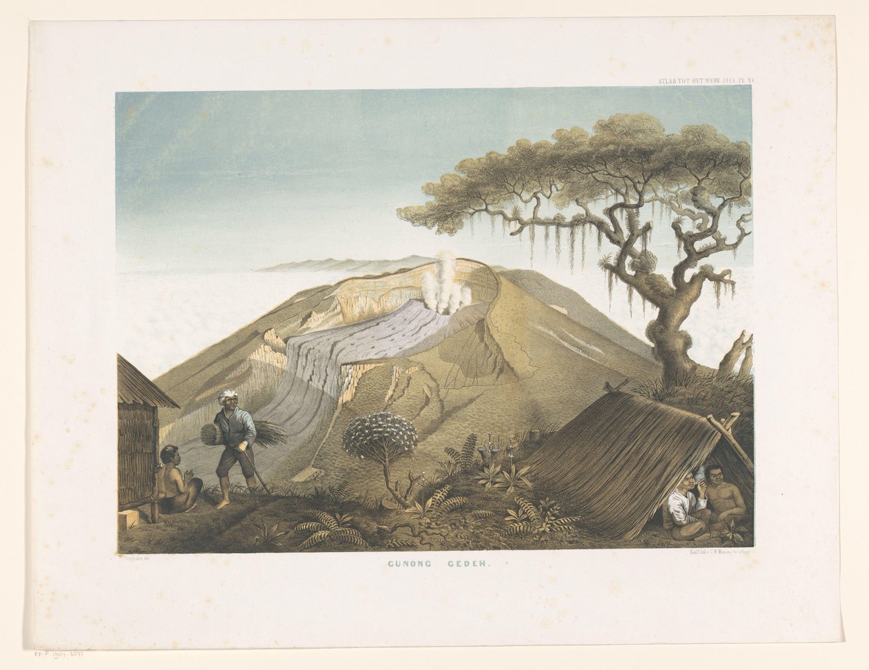 Volcano Gede in West Java by Carl Wilhelm Mieling (possibly)