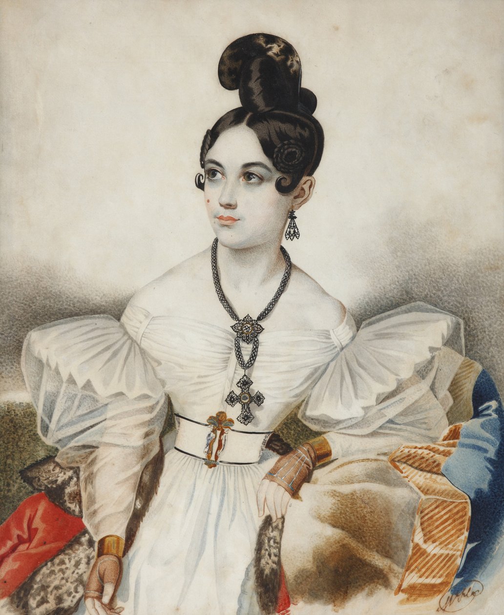 Apollonia Apollinaria Mikhailovna Vielgorskaya by Carl von Hampeln