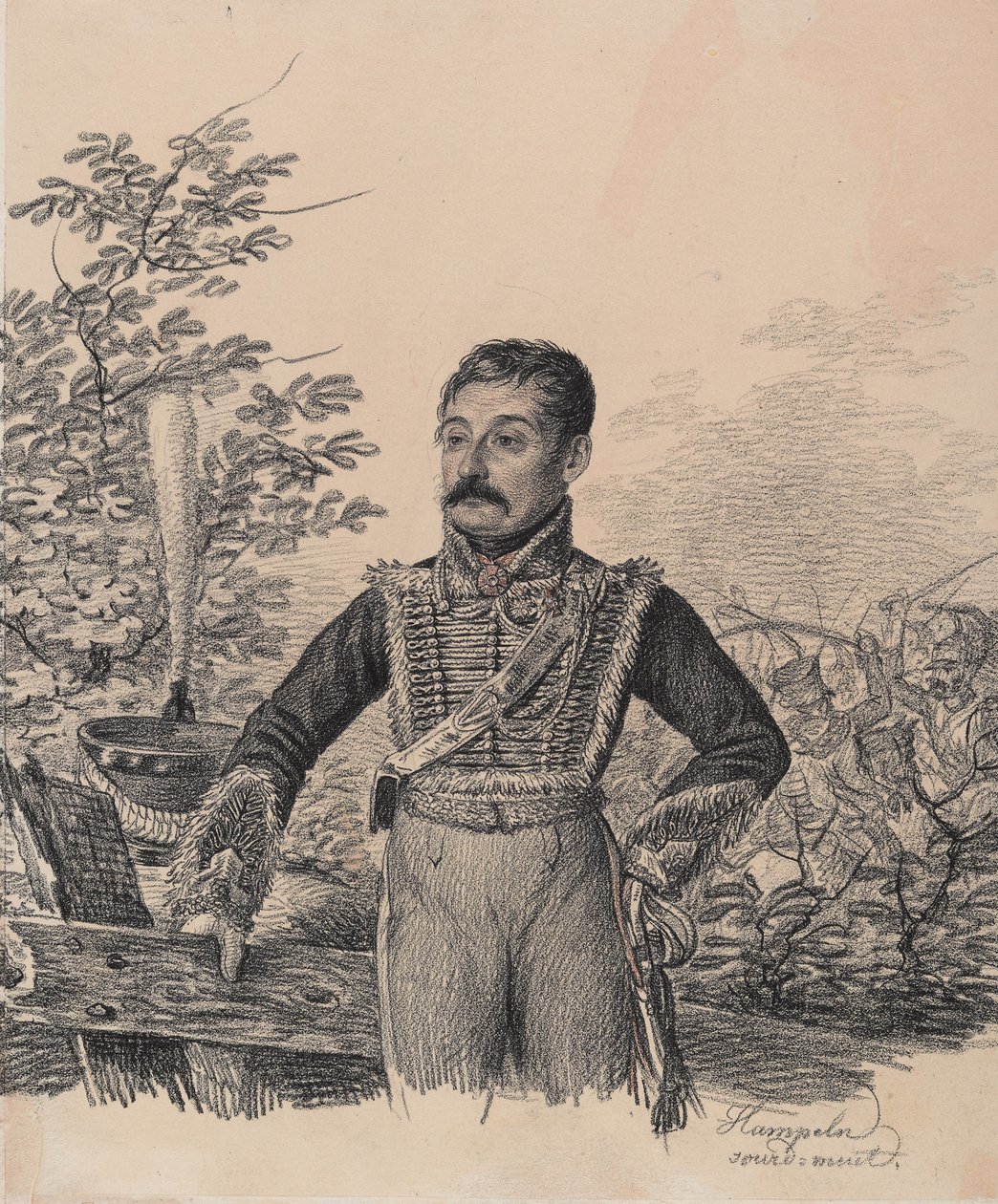 Portrait of Akim Vasilyevich Duvanov, Early 1820s by Carl von Hampeln