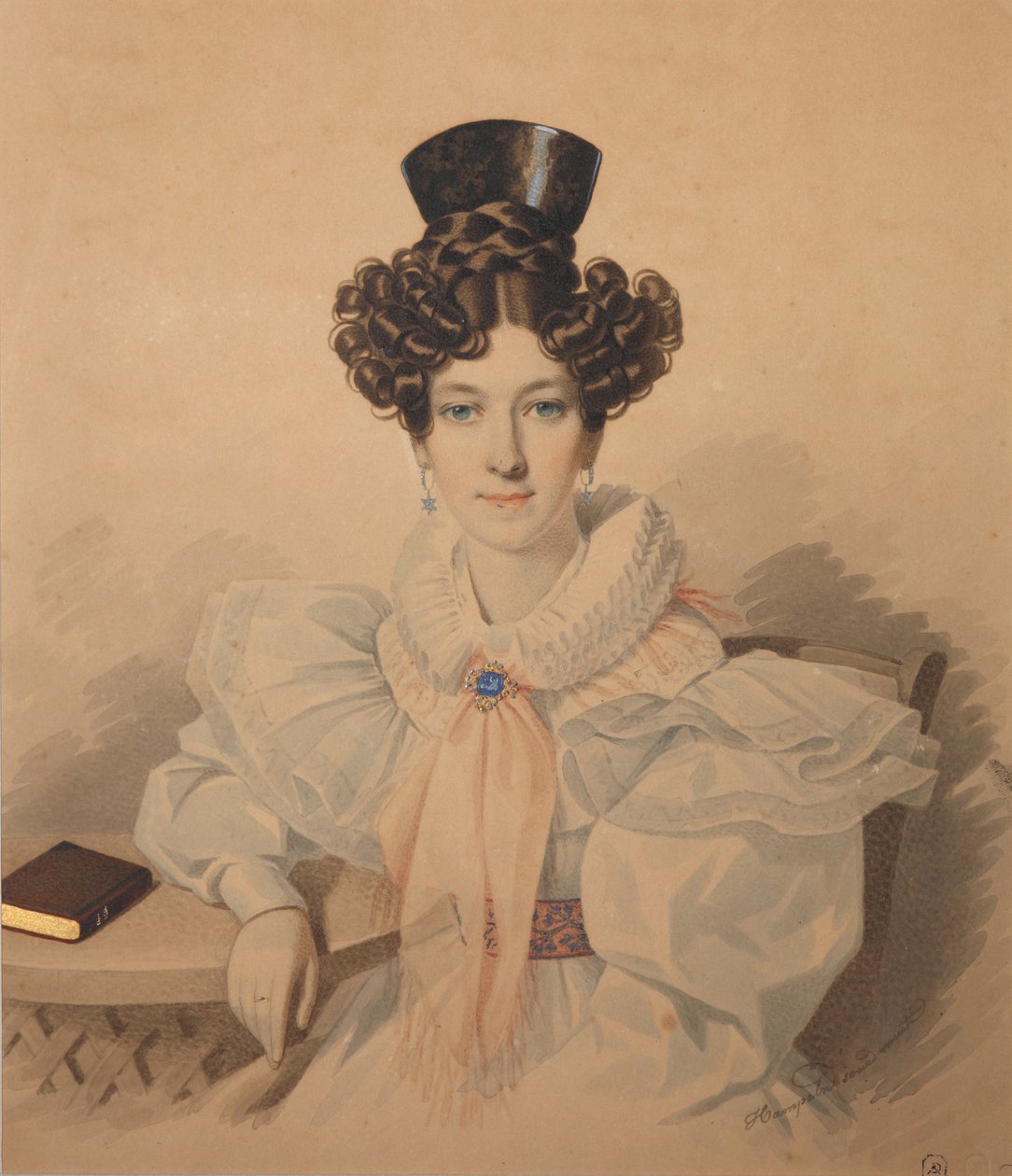 Portrait of Anna Platonovna Plautina, 1830s by Carl von Hampeln
