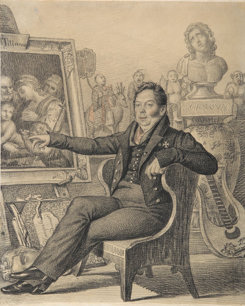 Portrait of Count Nikita Ivanovich Dondukov-Korsakov 1776-1857, 1821 by Carl von Hampeln