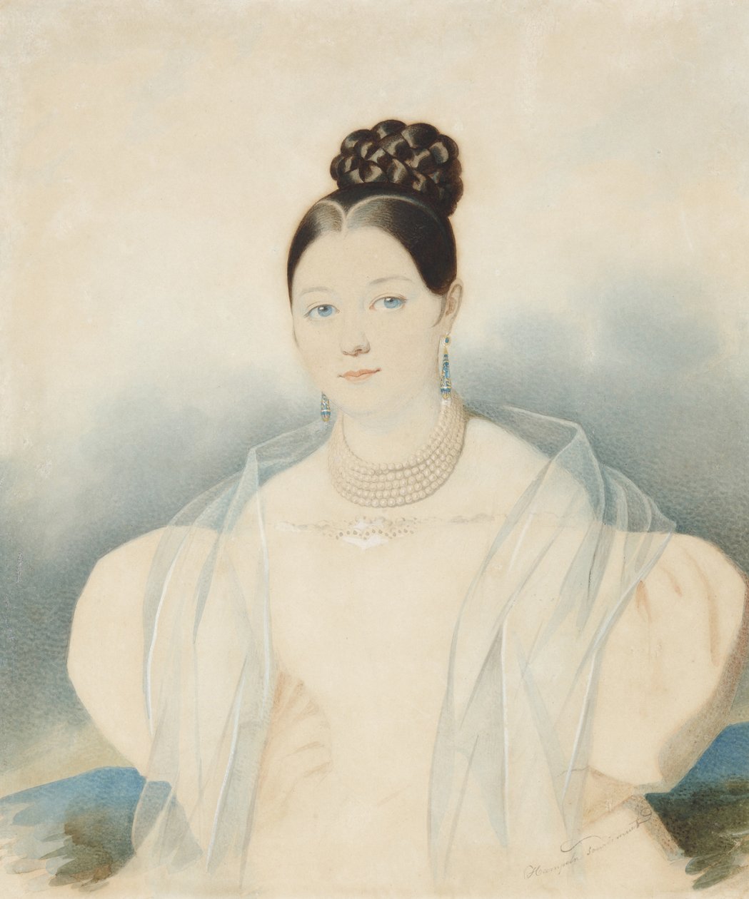 Portrait of Countess Ekaterina Alexandrovna Zubova, née Obolenskaya by Carl von Hampeln