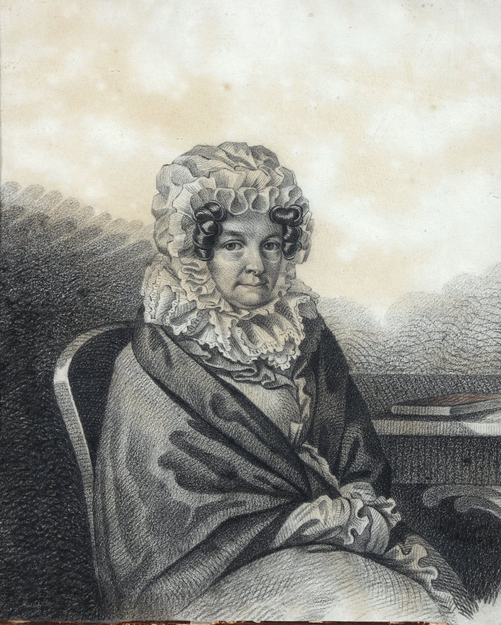 Portrait of Kleopatra Petrovna Nashchokina 1767-1828, née Nelidova, 1820s by Carl von Hampeln