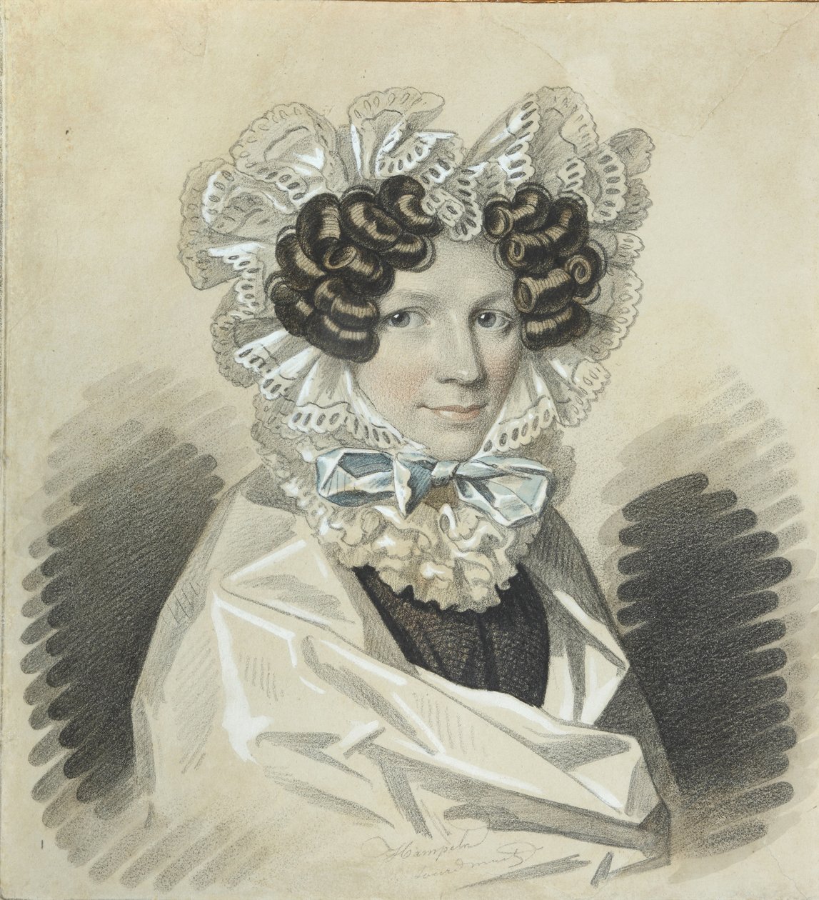 Portrait of Sofia Kharitonovna Mudrova 1786-1833, 1820s by Carl von Hampeln
