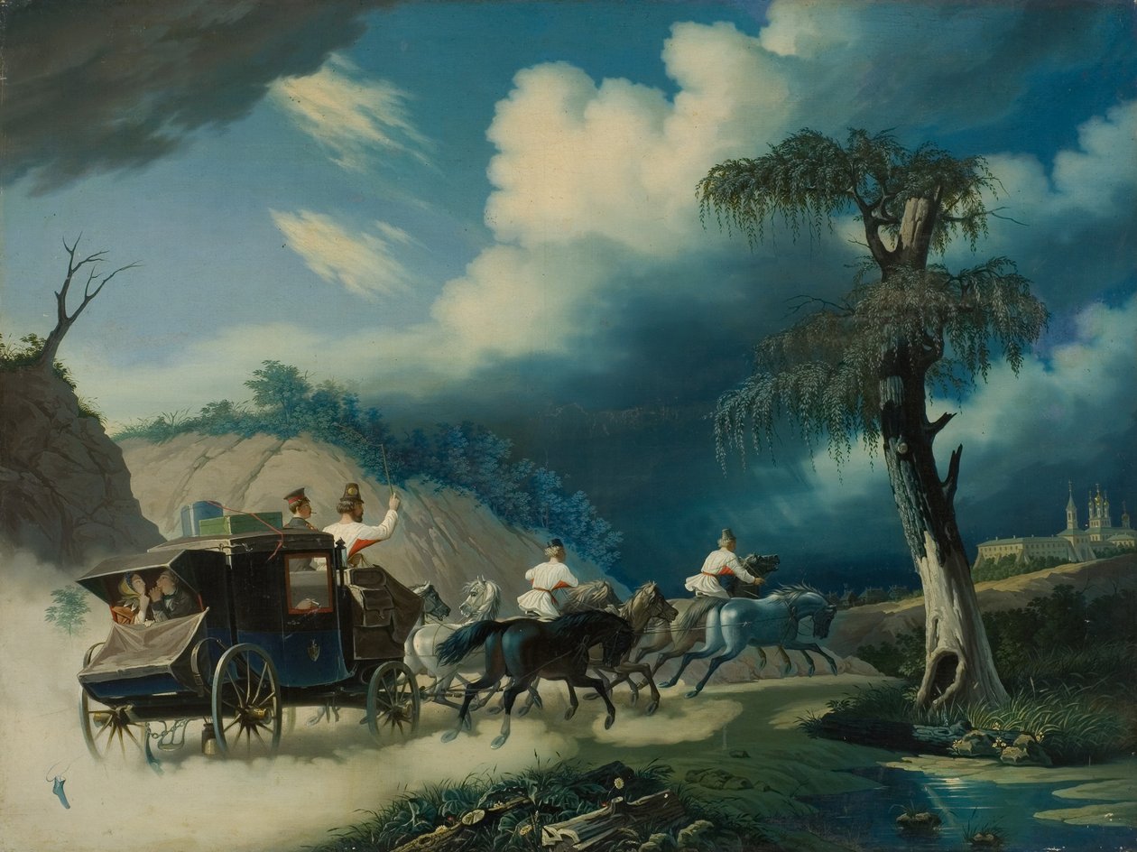 Troika During a Thunderstorm by Carl von Hampeln