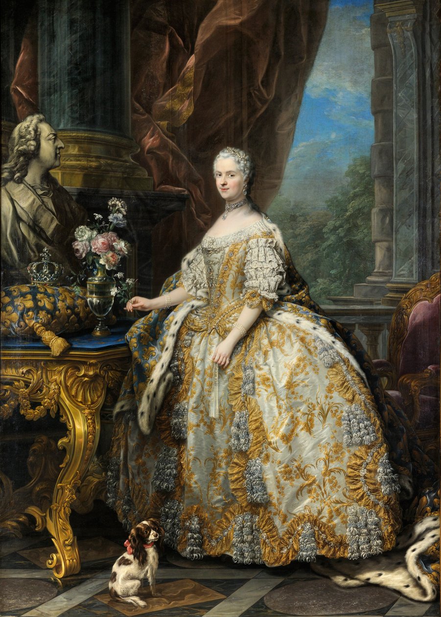 Marie Leszczinska, Queen of France (1703-1768) by Carle van Loo