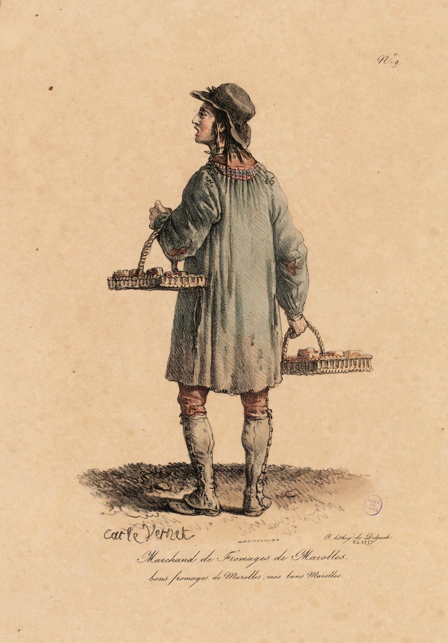 A Cheese Merchant of the Marolles from 