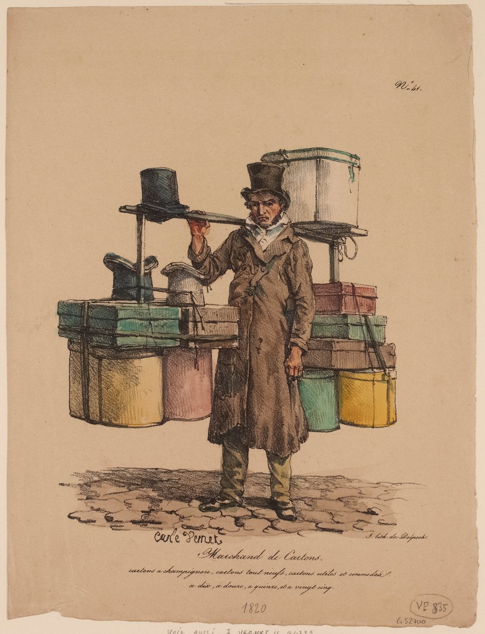Hat box seller from 