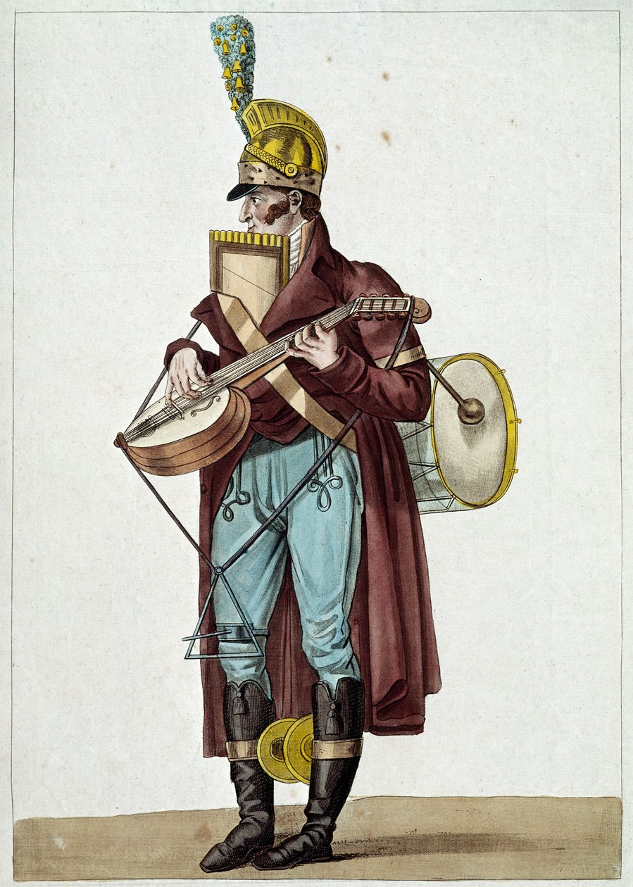 Monsieur Ut la si, Orchestra of Bourgeois Theaters by Carle Vernet