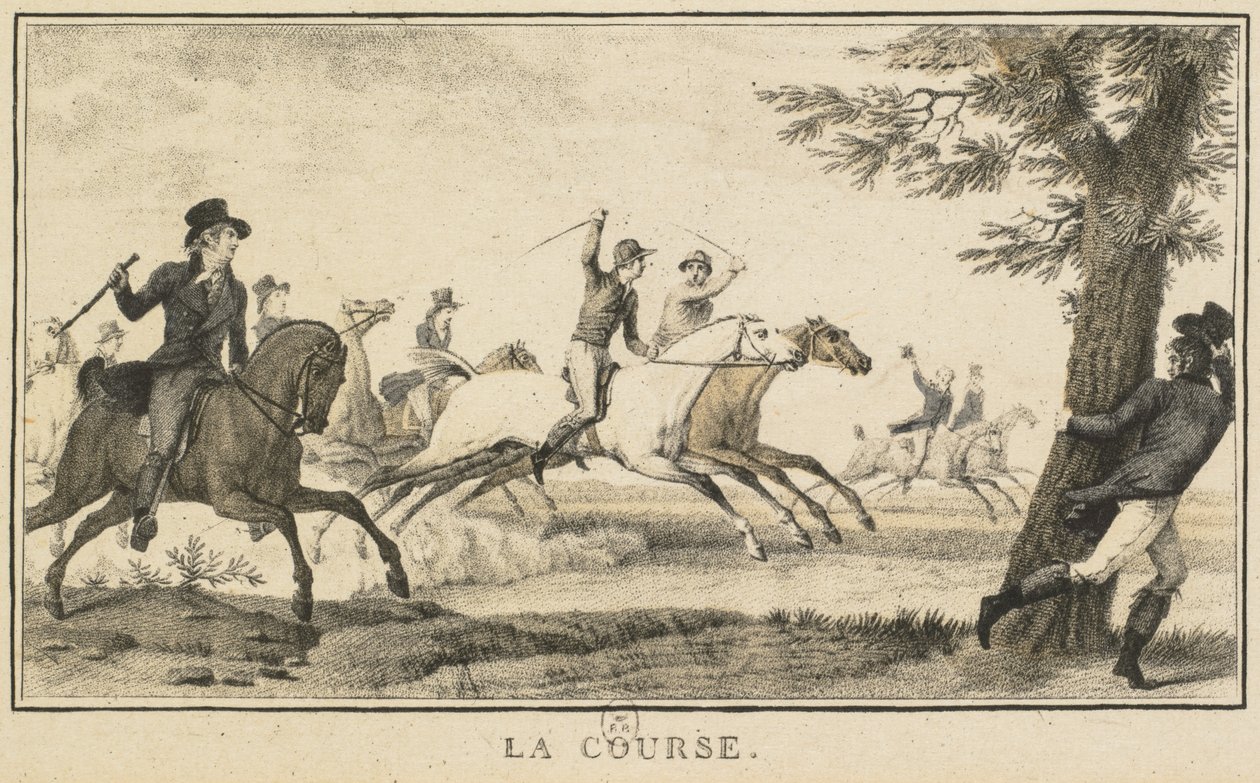 Racing Scenes: The Race by Carle Vernet