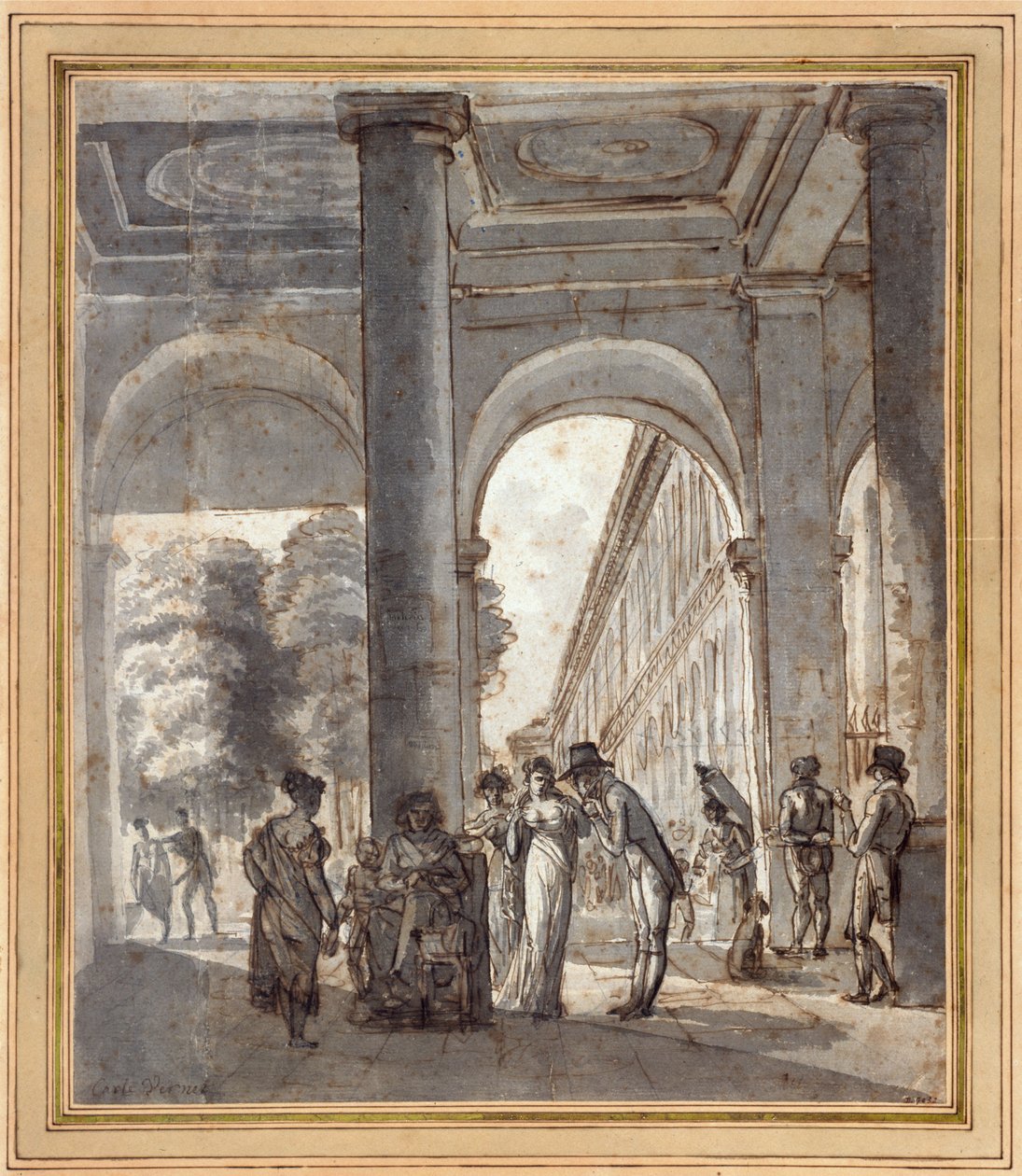 The Royal Palace in 1810 by Carle Vernet