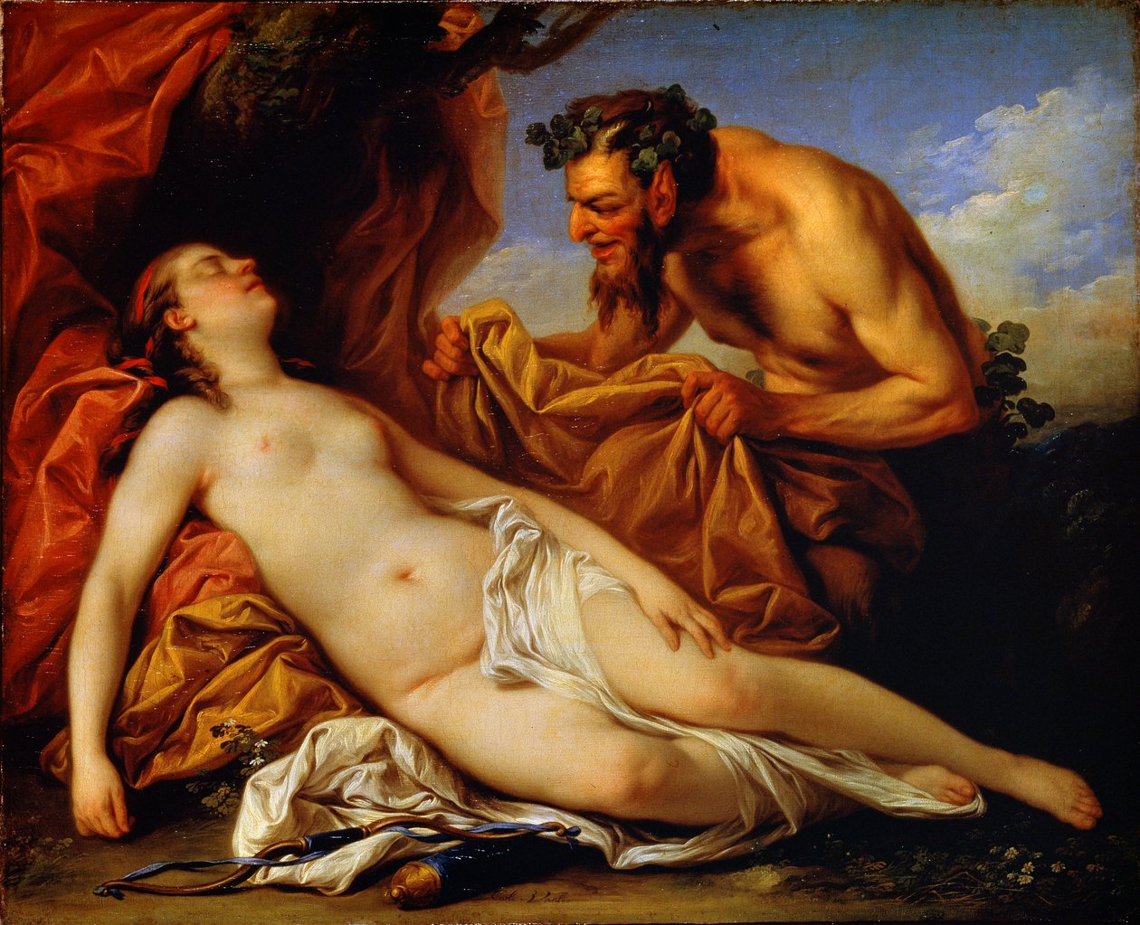 Jupiter and Antiope by Carle van Loo