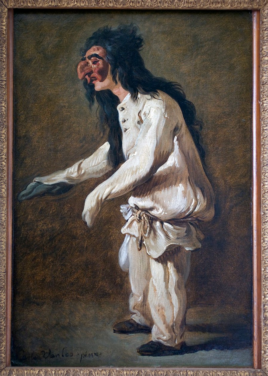Polichinella (Pulcinella) by Carle van Loo