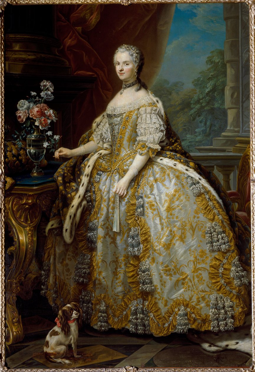 Portrait of Mary Lescszinska, Queen of France by Carle van Loo
