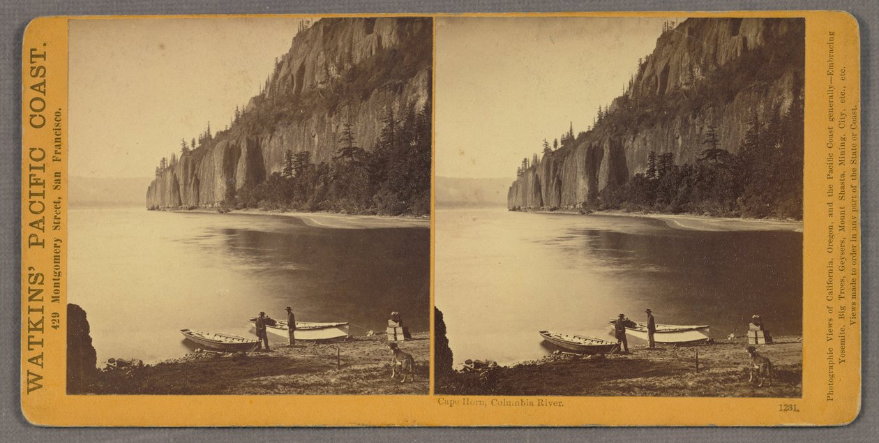 Cape Horn, Columbia River by Carleton E. Watkins