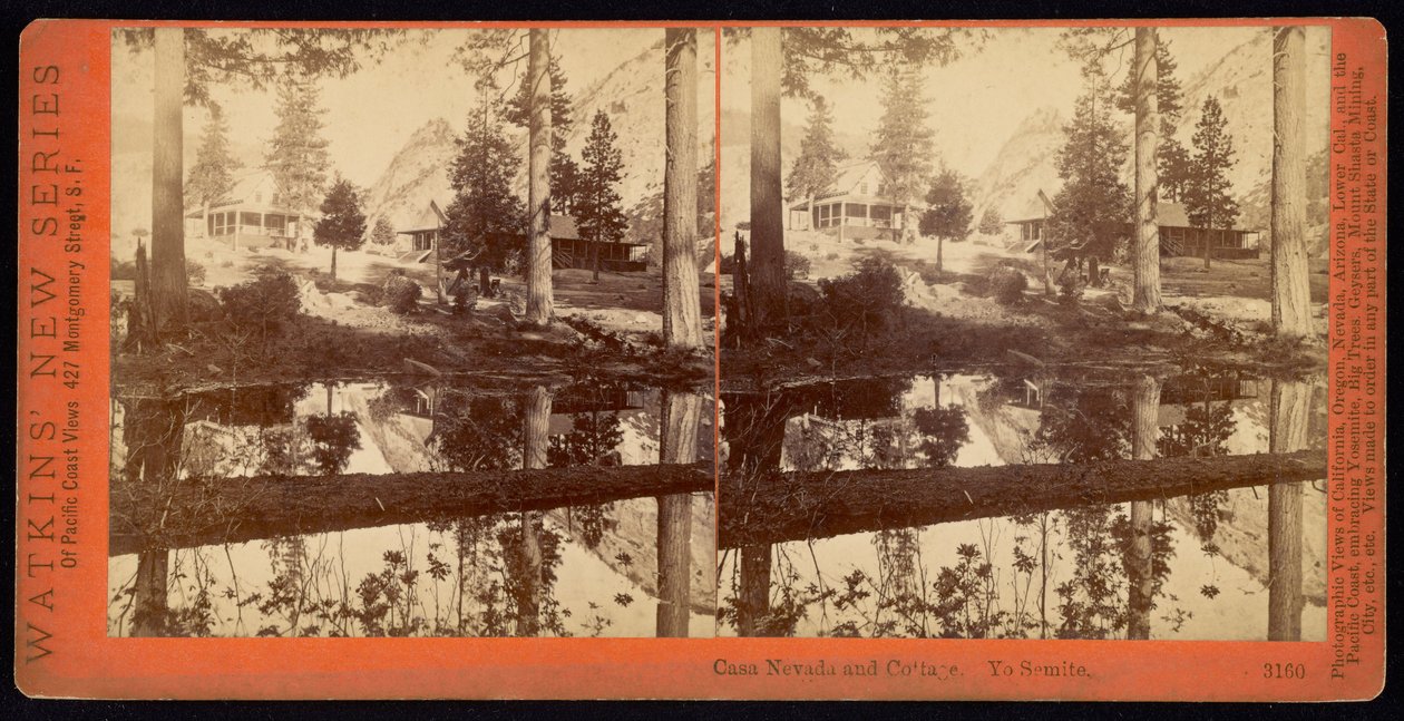 Casa Nevada and Cottage, Yosemite by Carleton E. Watkins