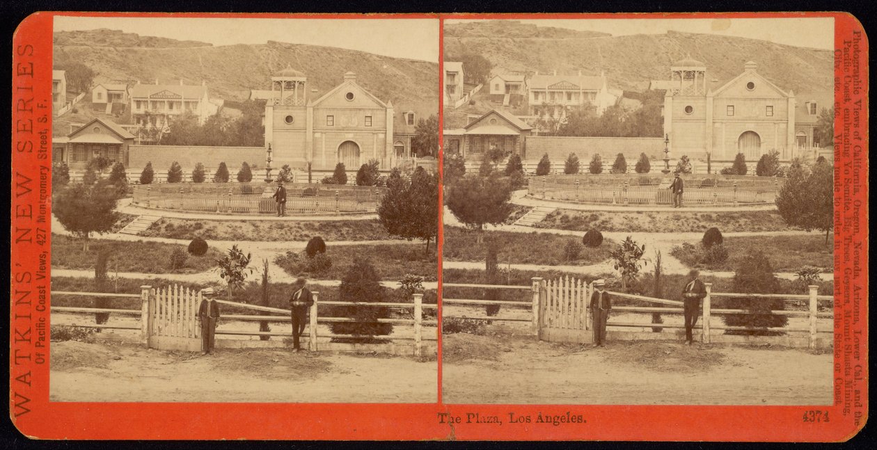 The Plaza, Los Angeles by Carleton E. Watkins