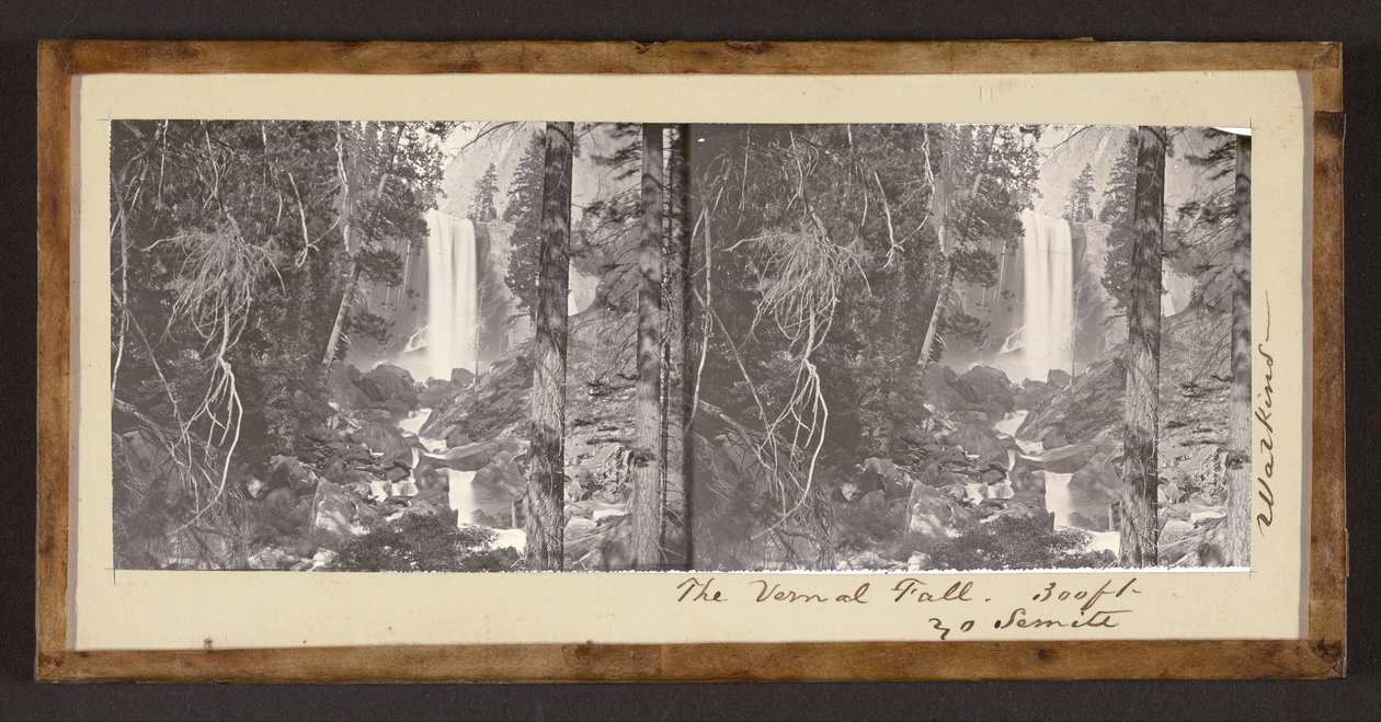 The Vernal Fall, 300 ft, Yosemite by Carleton E. Watkins