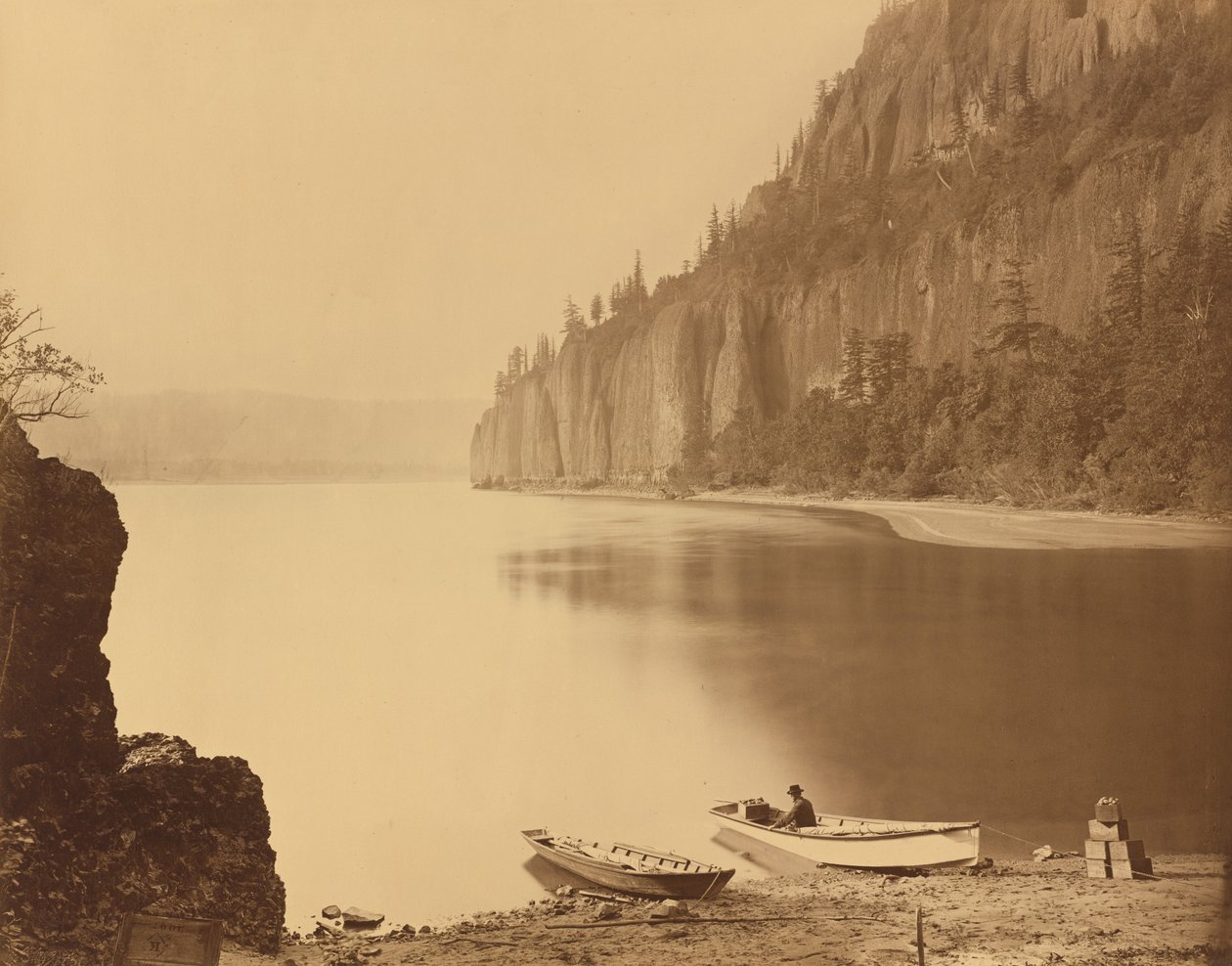 Cape Horn, Columbia River by Carleton E. Watkins