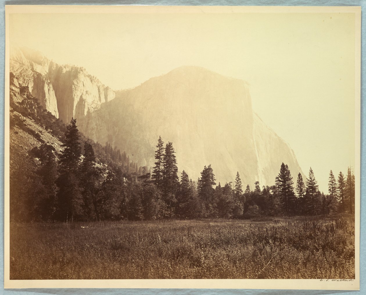 El Capitan, Yosemite by Carleton E. Watkins