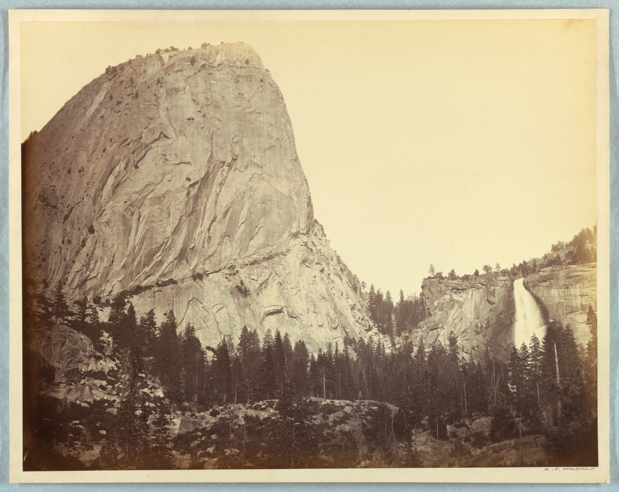 Mount Broderick, Nevada Falls, 700 Feet, Yosemite by Carleton E. Watkins