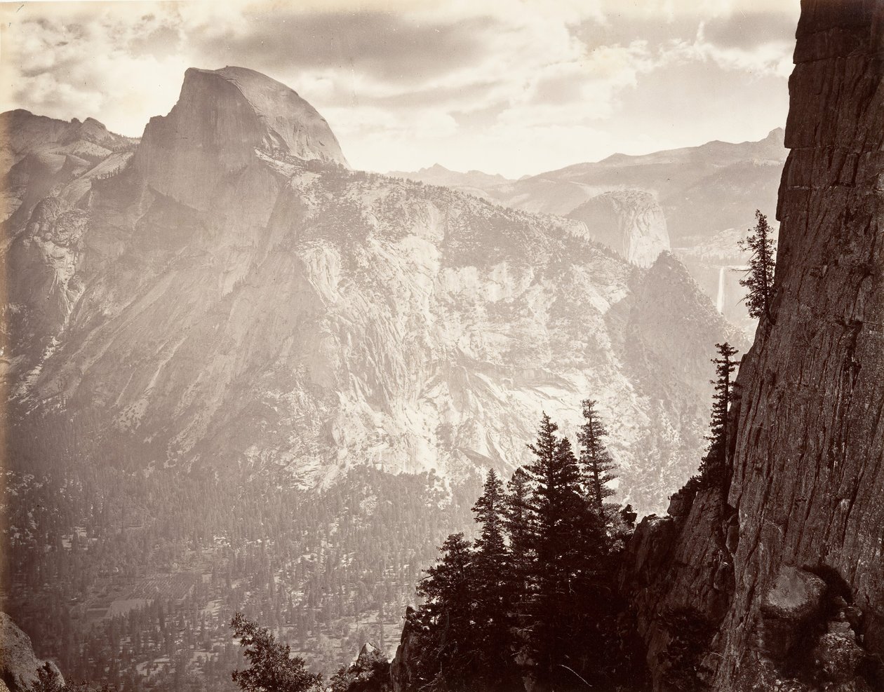 South Dome, 6,000 feet by Carleton E. Watkins.