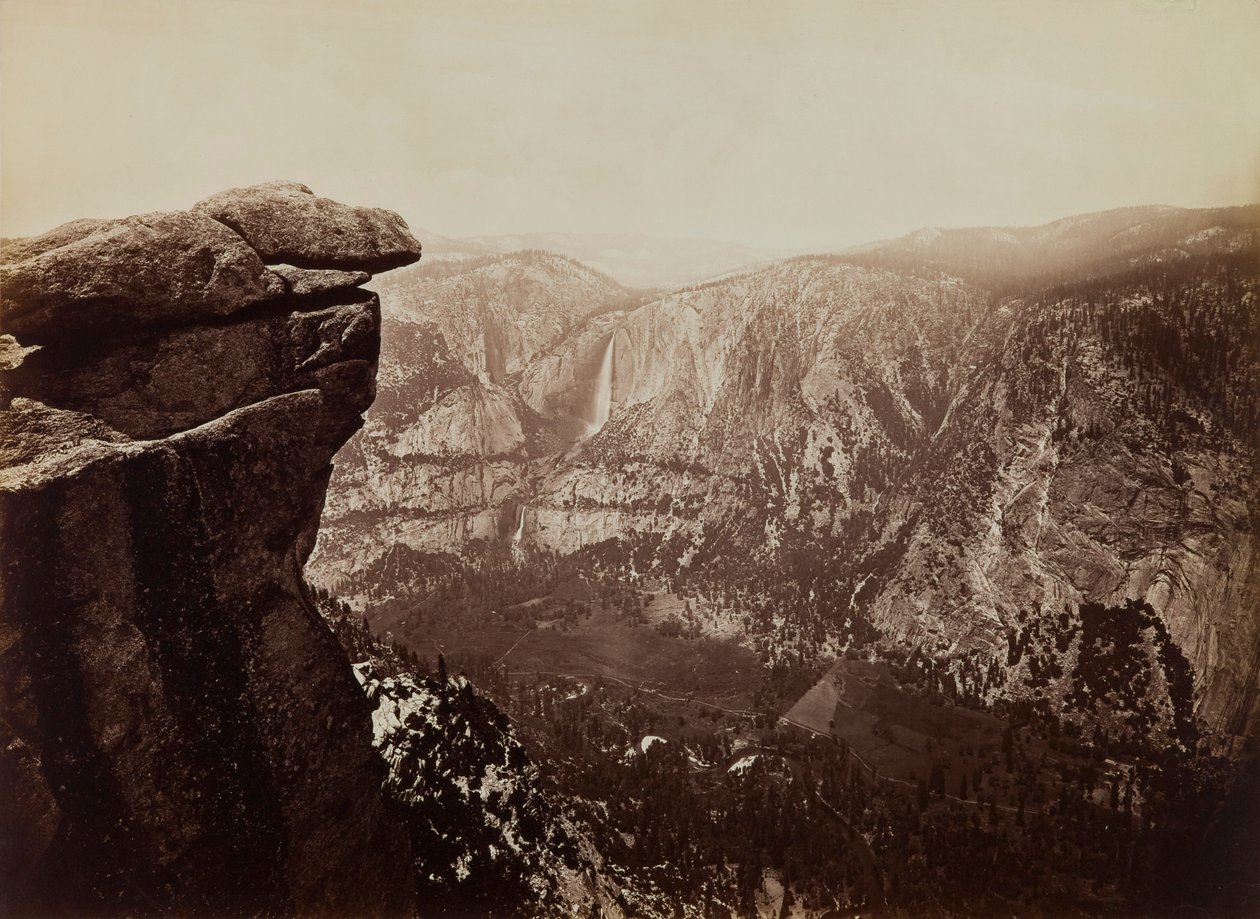 Yosemite Falls from Glacier Point by Carleton E. Watkins