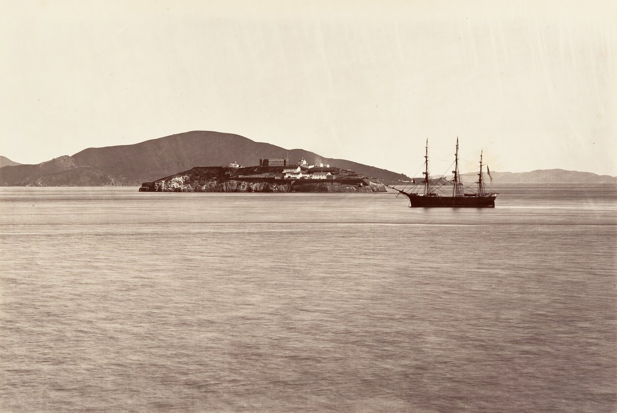 Alcatraz Island, San Francisco by Carleton Emmons Watkins