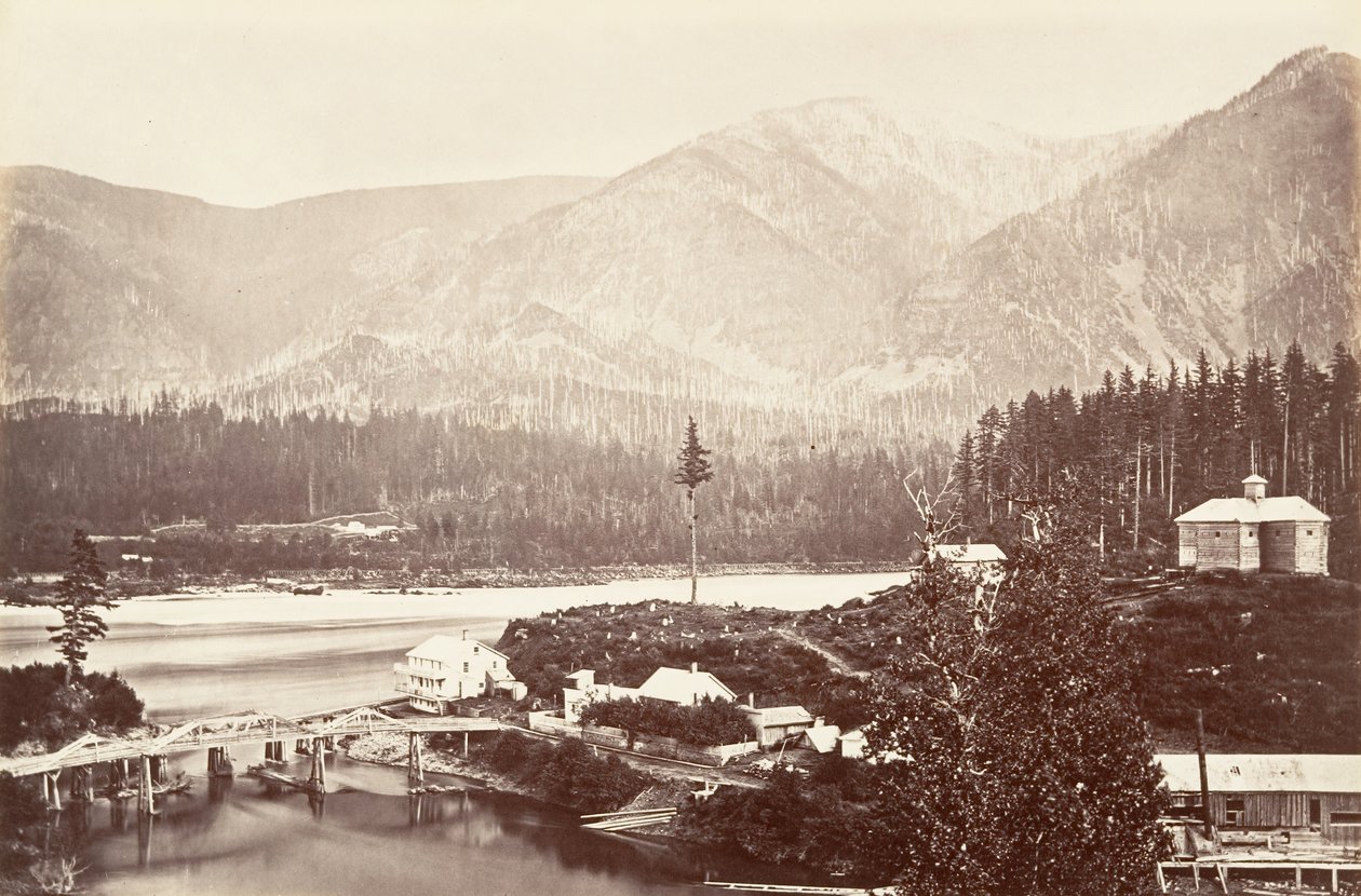 Cascades, Oregon by Carleton Emmons Watkins