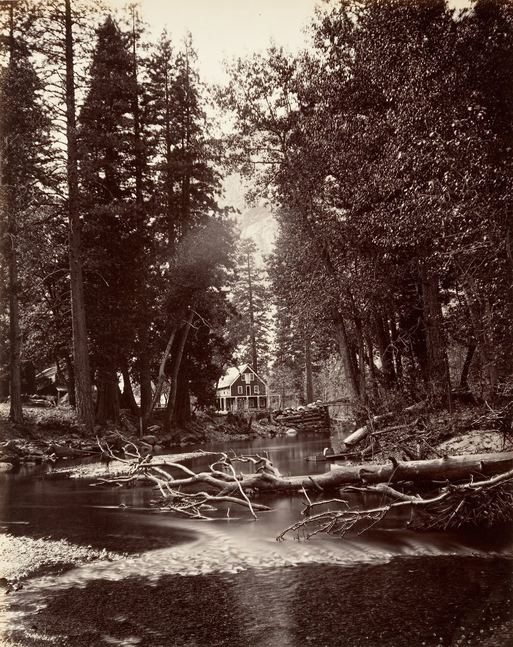 Hutchings Hotel, Yosemite by Carleton Emmons Watkins