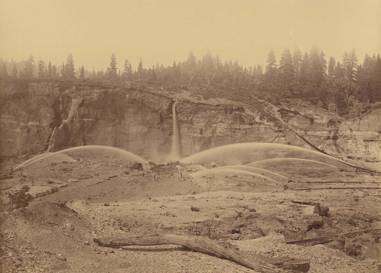 Malakoff Diggins, North Bloomfield, Nevada County, 1871 by Carleton Emmons Watkins