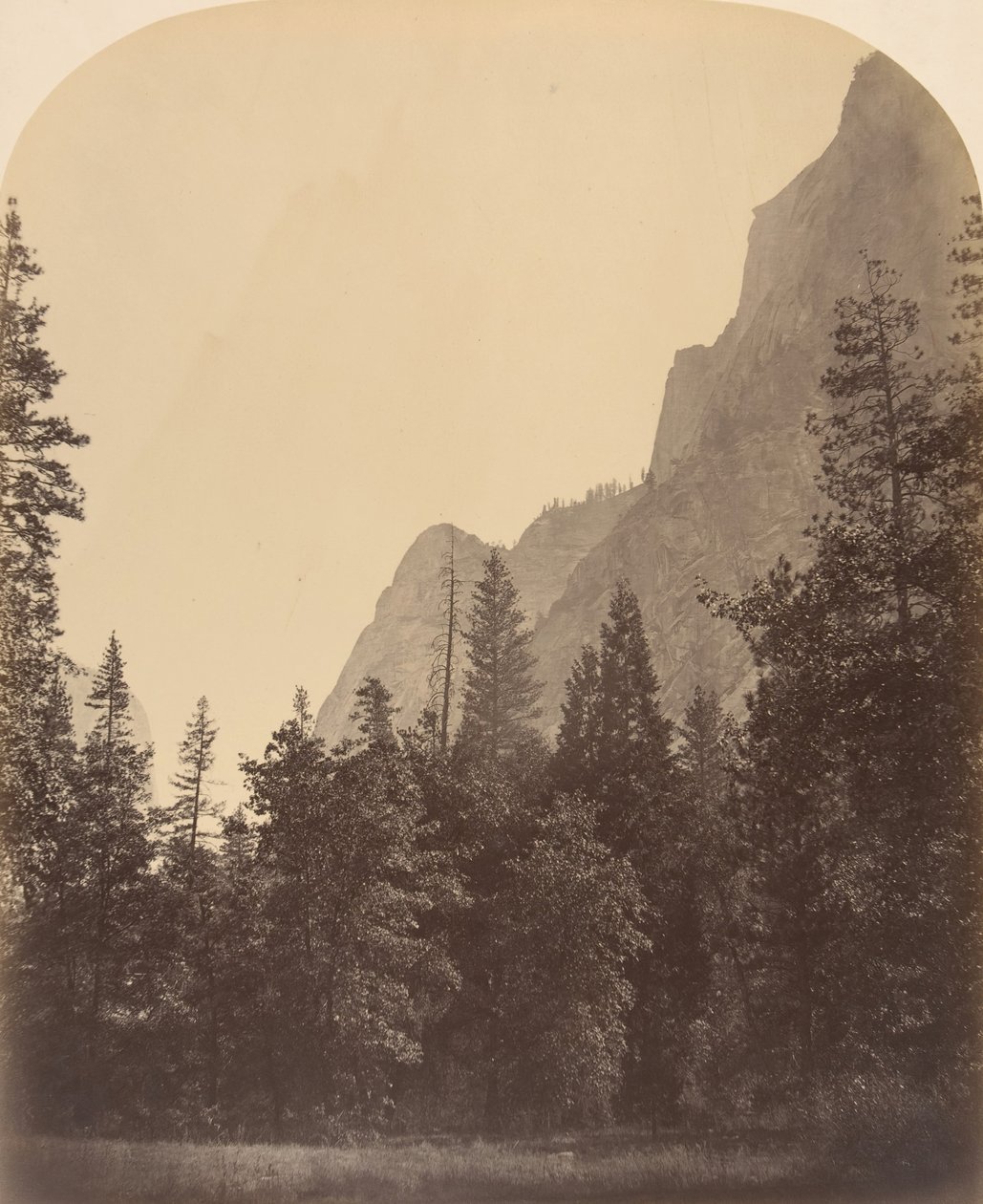 Outline View of the Half Dome, 4967 Feet by Carleton Emmons Watkins