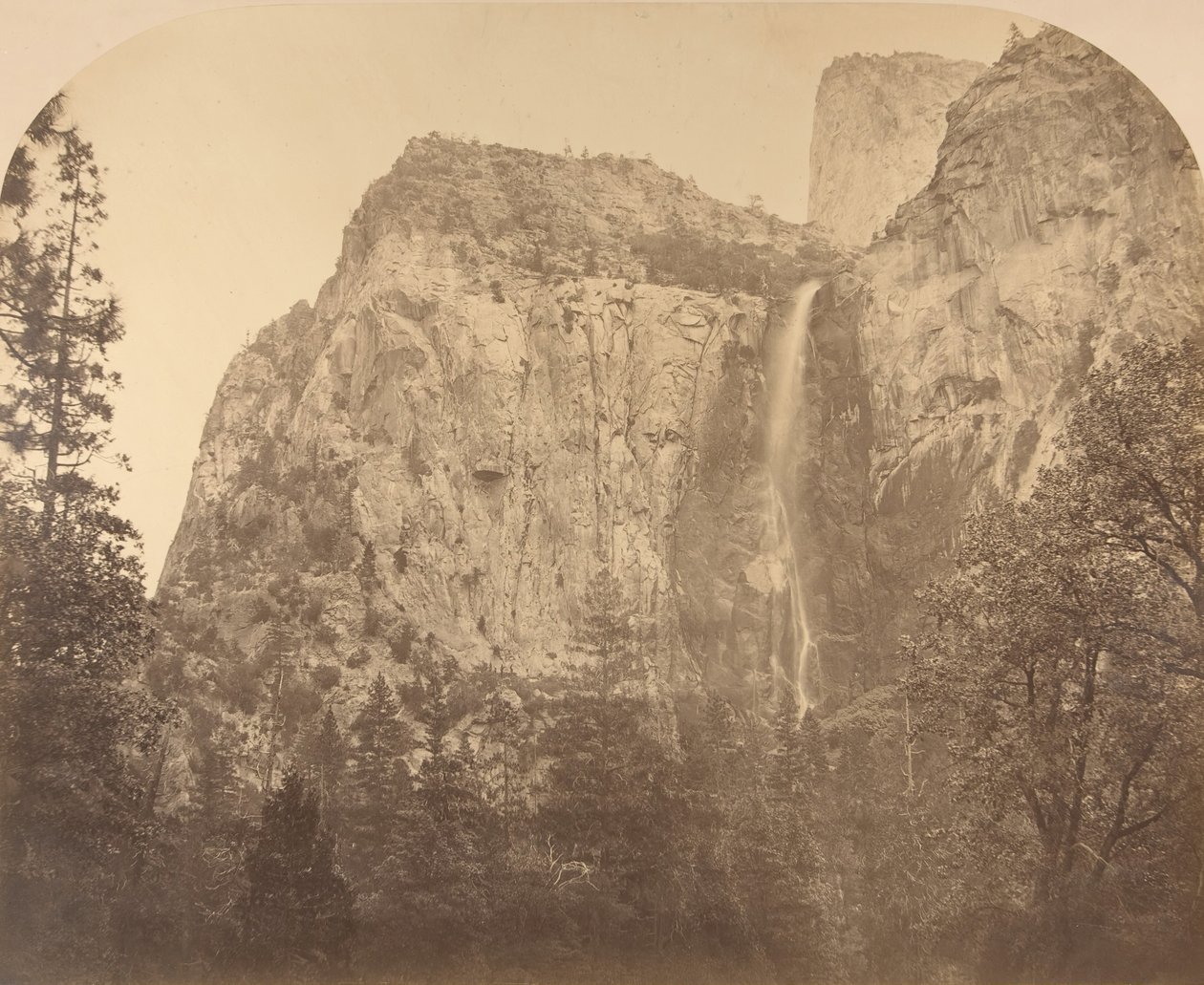 Pohono, Bridal Veil, 900 Feet, Yosemite by Carleton Emmons Watkins