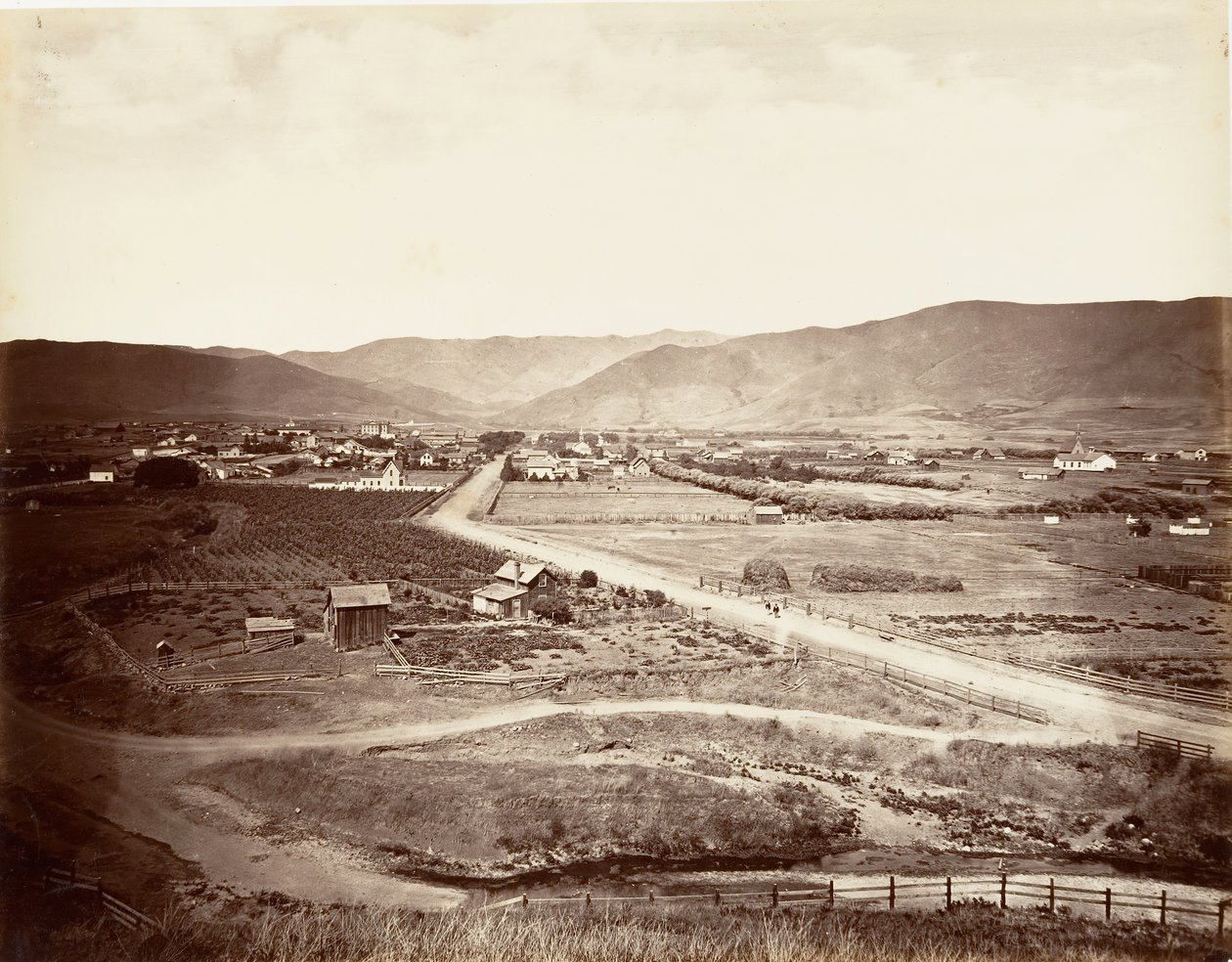 San Luis Obispo, 1876, printed ca. 1876 by Carleton Emmons Watkins