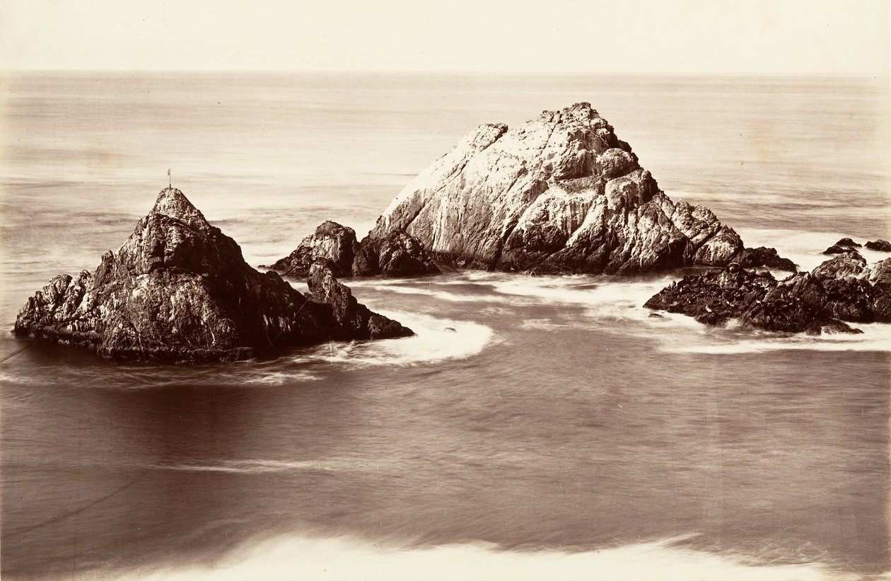 Seal Rocks, 1868-69, Printed ca. 1876 by Carleton Emmons Watkins