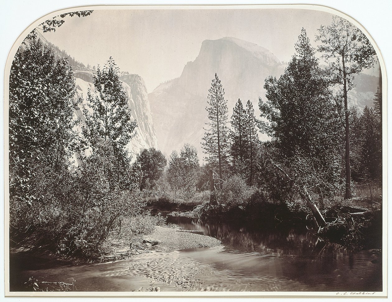 Taysayac, Half Dome, 4967 Ft, Yosemite by Carleton Emmons Watkins